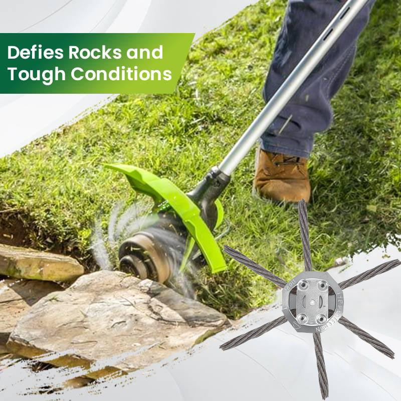 🔥 Last Day 63% OFF – 6" Steel Wire Brush Cutter for Electric Trimmers | Tough on Weeds & Rust👨🌾