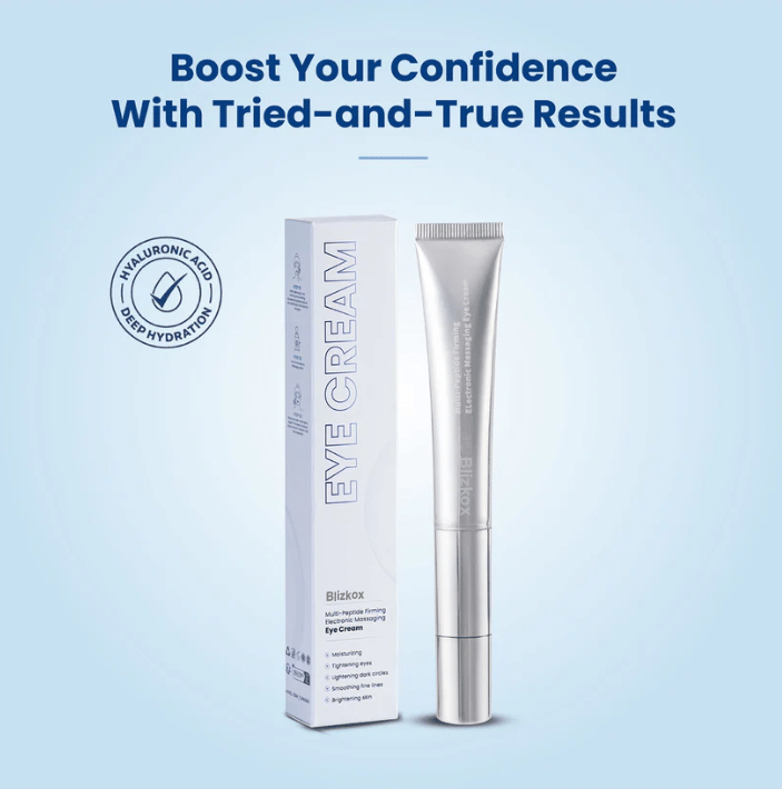 ❀Final Day: 79% OFF❀ Blizkox™ Wrinkle Eraser Multi-Peptide Firming Electronic Massaging Eye Cream