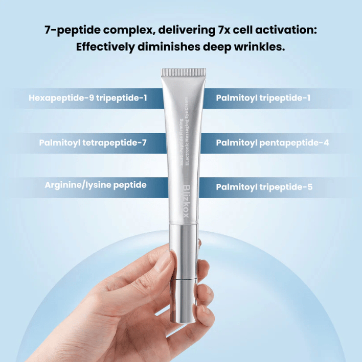 ❀Final Day: 79% OFF❀ Blizkox™ Wrinkle Eraser Multi-Peptide Firming Electronic Massaging Eye Cream