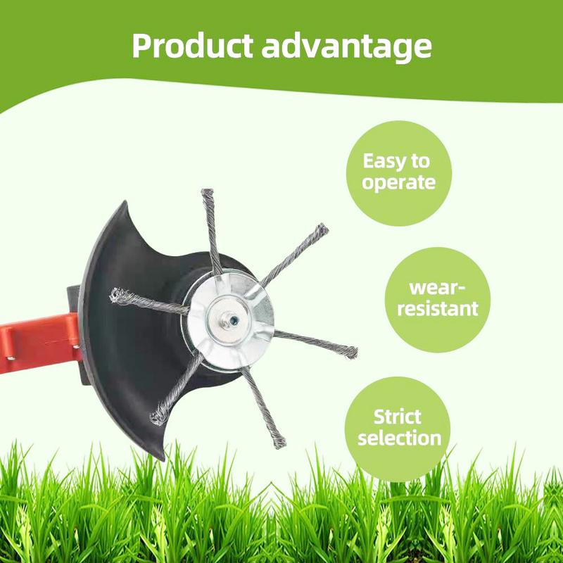 🔥 Last Day 63% OFF – 6" Steel Wire Brush Cutter for Electric Trimmers | Tough on Weeds & Rust👨🌾