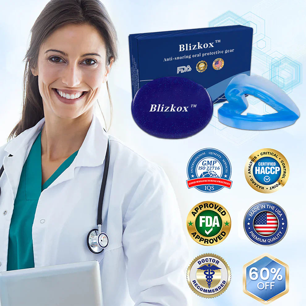 ✨Blizkox™ SnoreRelief – FDA-Approved Anti-Snoring Mouthpiece🔥