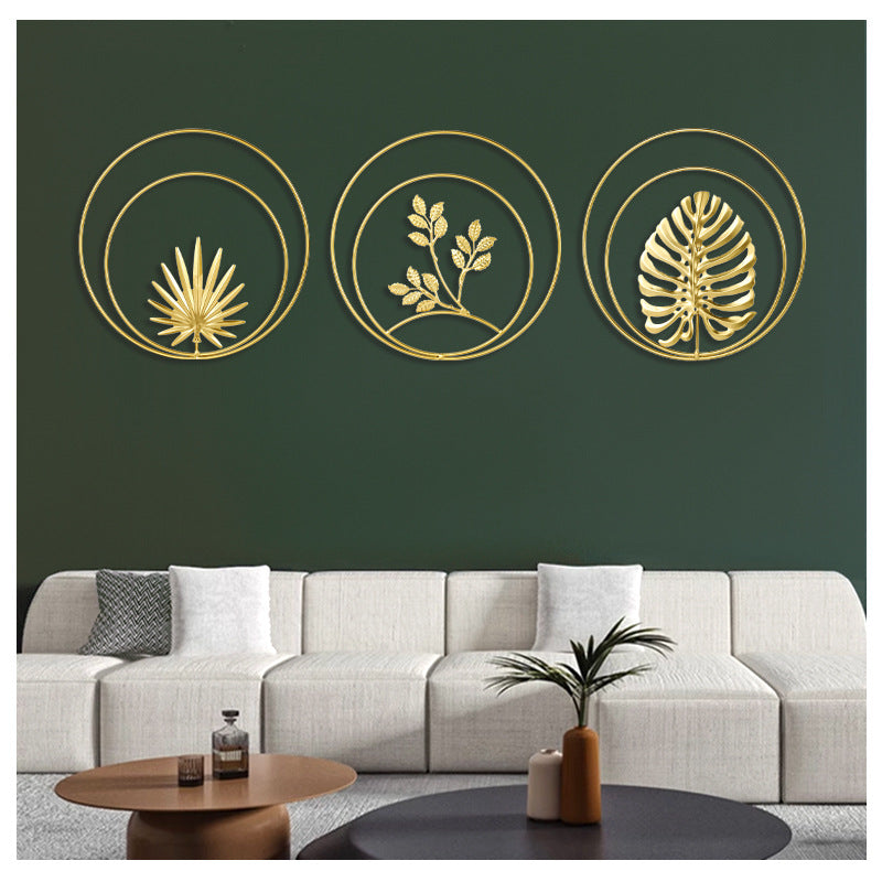 Nordic Style Luxury Metal Wall Hanging Decor for Living Room, Bedroom, Sofa Background Wall, Creative Metal Wall Art
