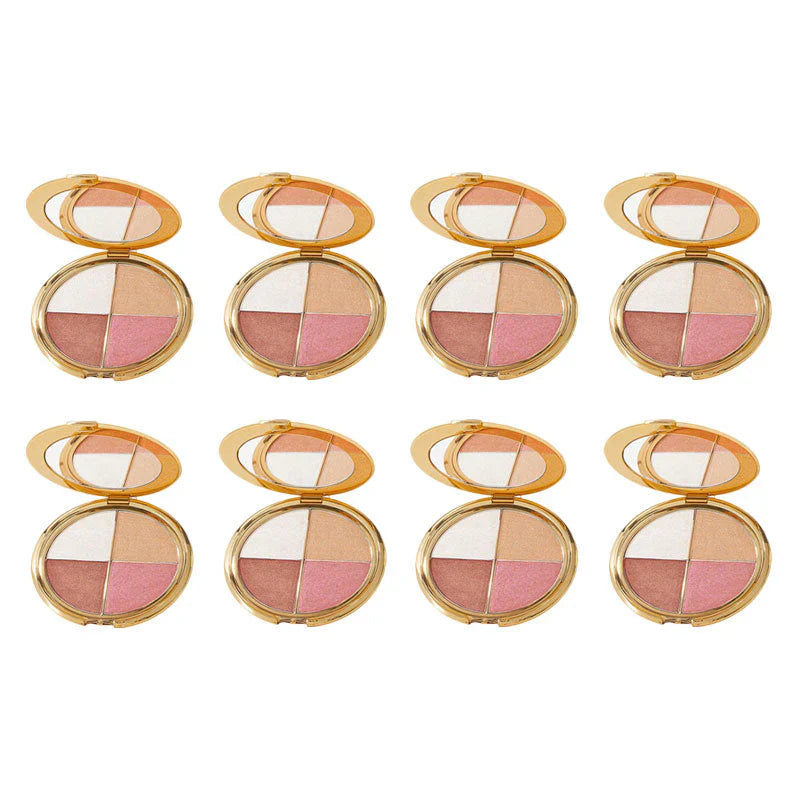 đșLast 3 hours 60% offâ°eye & cheek palette - eyeshadow and highlighter makeup (with Detachable Brush)
