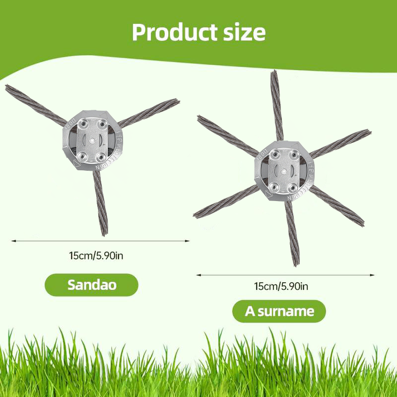 🔥 Last Day 63% OFF – 6" Steel Wire Brush Cutter for Electric Trimmers | Tough on Weeds & Rust👨‍🌾