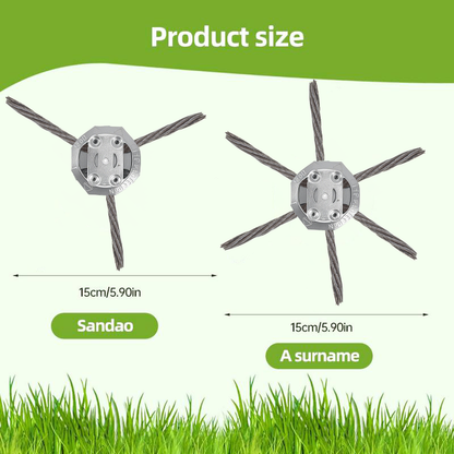 🔥 Last Day 63% OFF – 6" Steel Wire Brush Cutter for Electric Trimmers | Tough on Weeds & Rust👨‍🌾