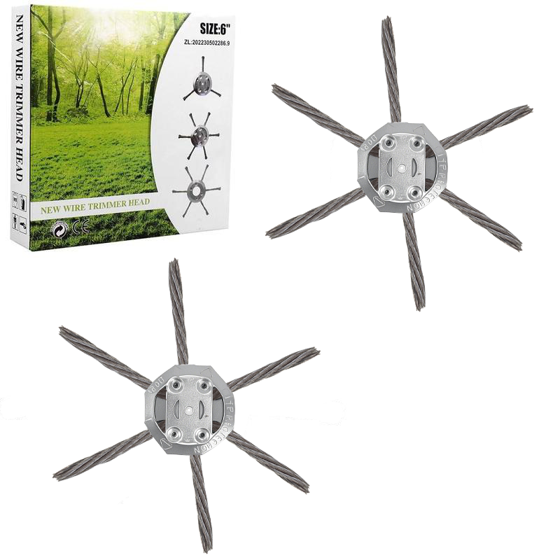 🔥 Last Day 63% OFF – 6" Steel Wire Brush Cutter for Electric Trimmers | Tough on Weeds & Rust👨‍🌾