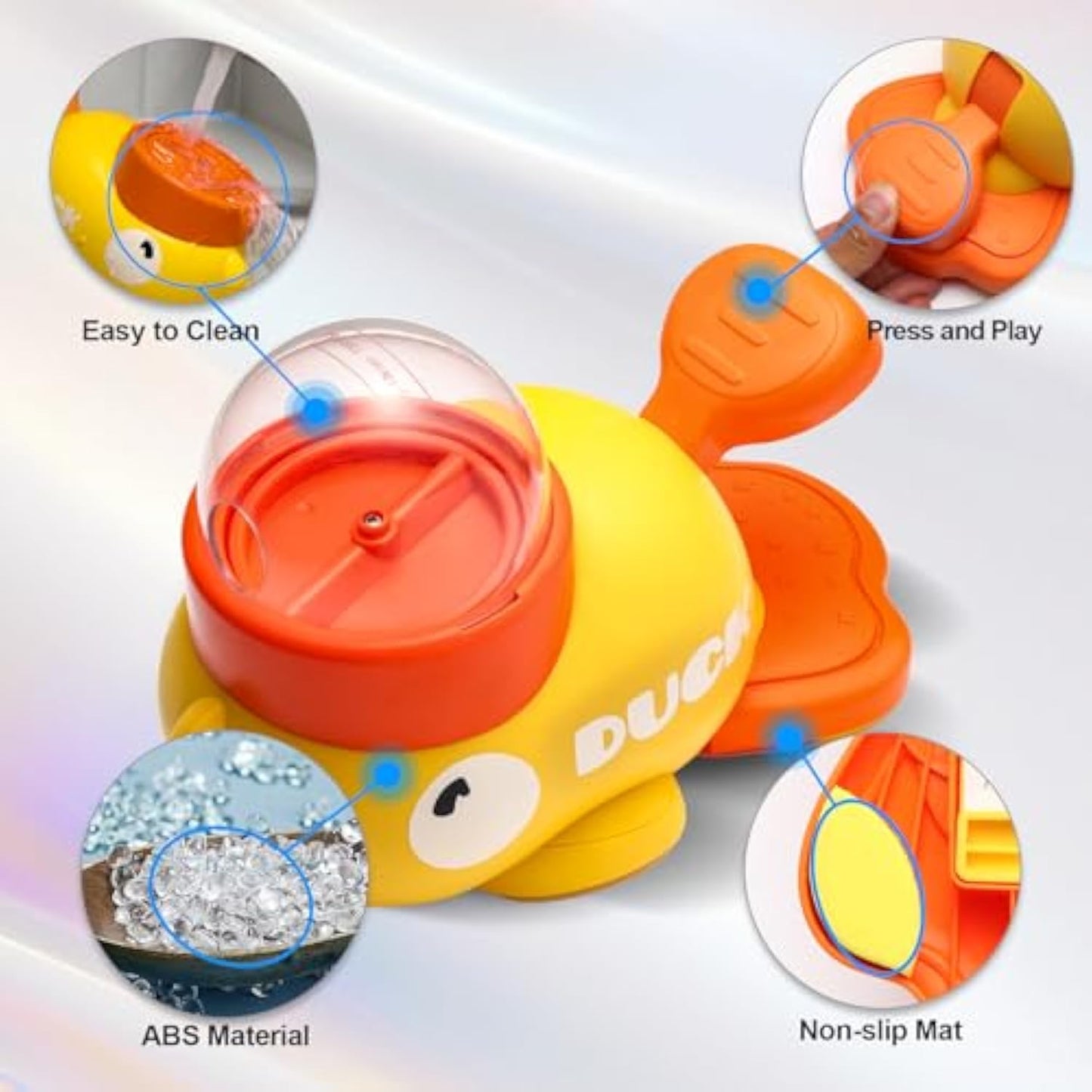 Dog Interactive Treat Dispenser Toy, Food Puzzle Slow Feeder, 2-in-1 Durable Cute Duck Shaped Design for Small Medium Dogs and Cats, Interactive IQ Training Reduces Bloating